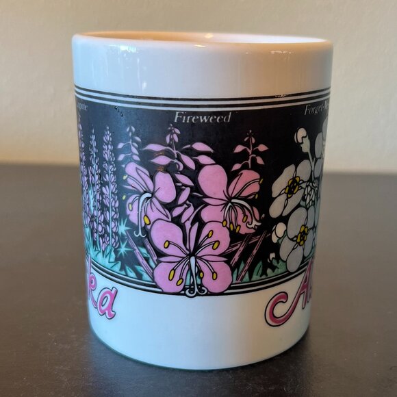 FLOWERS of ALASKA Mug ~ Sitka Rose ~ Lupine ~ Forget-Me-Not ~ Iceland Poppy - Picture 3 of 14